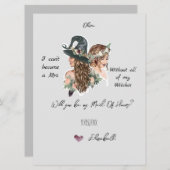 Carte de proposition de la partie nuptiale de cuis (Devant / Derrière)