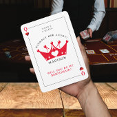 Carte de proposition de la reine des coeurs Poker 