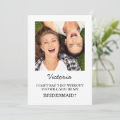 Carte de proposition de la servante d'accueil (Debout devant)