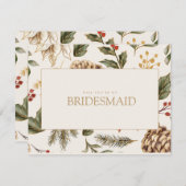 Carte de proposition de la servante de Noël (Devant / Derrière)