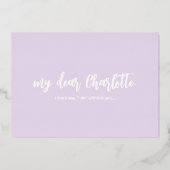 Carte de proposition de la servante d'entretien mi (Verso)