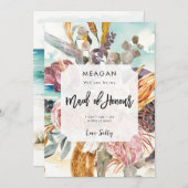 carte de proposition de la servante d'honneur de p (Devant / Derrière)