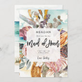 carte de proposition de la servante d'honneur de p (Devant / Derrière)