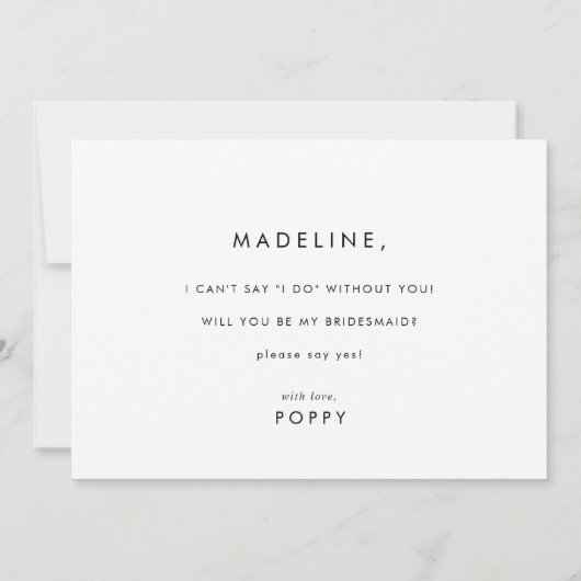 Carte de proposition de la servante d'information  (Dos)