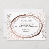 Carte de proposition de la servante en cuivre tran (Dos)