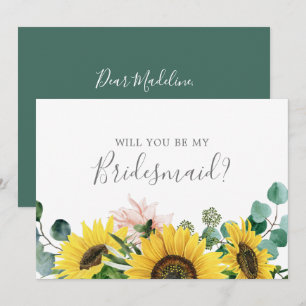 Carte de proposition de la servante rustique Sunfl