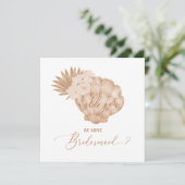 Carte de proposition de la serveuse Boho Beach Sea (Debout devant)