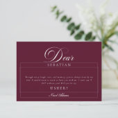 Carte de proposition de mariage classique ivoire b (Debout devant)