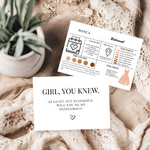 Carte de proposition de mariage de carte d'informa