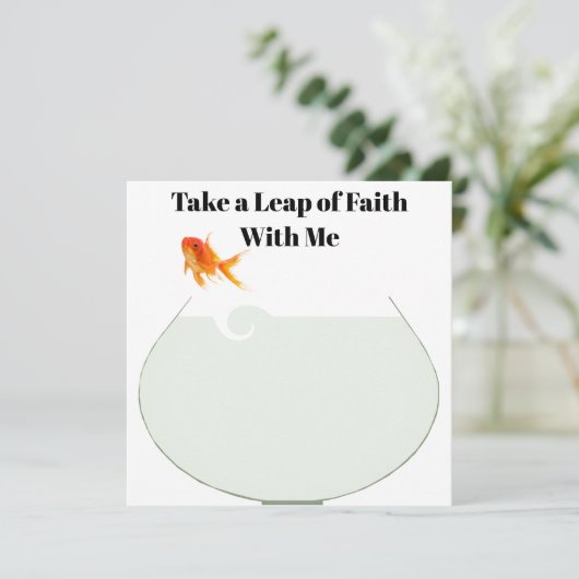 Carte de proposition de mariage de foi (Debout devant)