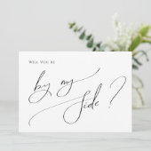 Carte de Proposition de Mariage Fantaisiste Minima (Debout devant)