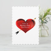 Carte de Proposition de Mariage Let's Hang Out For (Debout devant)