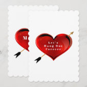 Carte de Proposition de Mariage Let's Hang Out For (Devant / Derrière)