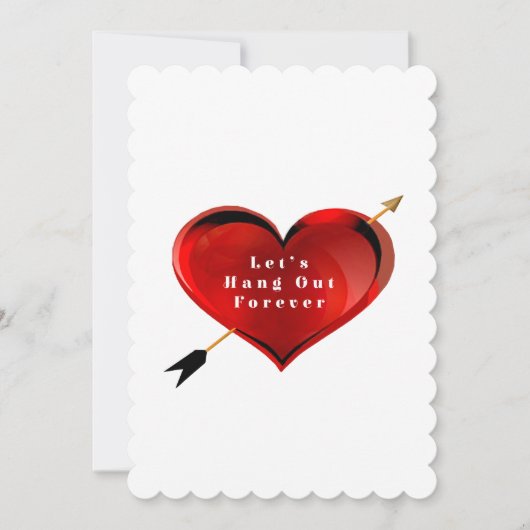 Carte de Proposition de Mariage Let's Hang Out For (Devant)