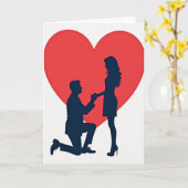 Carte de proposition de mariage romantique (Fleur jaune)