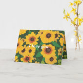 Carte de proposition de mariage Sunflowers (Fleur jaune)