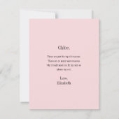 Carte de proposition de marraine d'honneur avec ra (Dos)