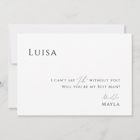 Carte de proposition de meilleur homme pour script (Dos)