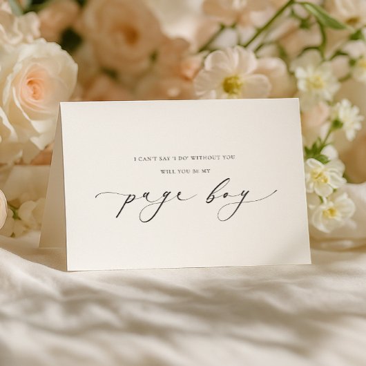 Carte de proposition de page Ellesmere pliée