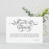 Carte de proposition de parrainage : Serez-vous me (Debout devant)