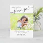 Carte de Proposition de Photo de Jeune Fille aux F (Debout devant)