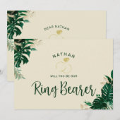 Carte de Proposition de Porteur de Bague Thème Tro (Devant / Derrière)