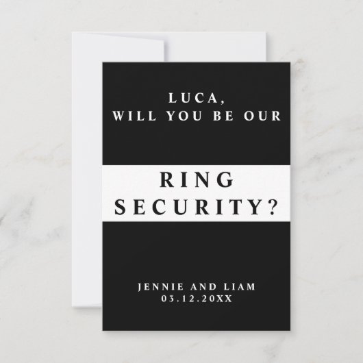 Carte de proposition de sécurité de bague de maria (Devant)