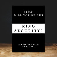 Carte de proposition de sécurité de bague de maria