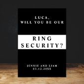 Carte de proposition de sécurité de bague de maria