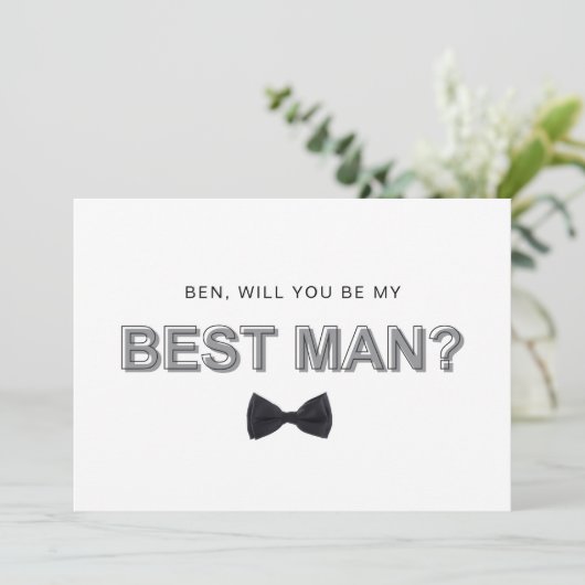 Carte de proposition de témoin avec contour gras (Debout devant)