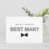 Carte de proposition de témoin de mariage à contou (Debout devant)