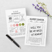 Carte de Proposition de Témoin de Mariage Rétro