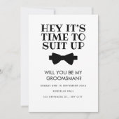 Carte de proposition de témoin drôle, Demande de g (Devant)