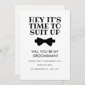 Carte de proposition de témoin drôle, Demande de g (Devant / Derrière)