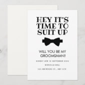 Carte de proposition de témoin drôle, proposition  (Devant / Derrière)