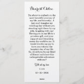 Carte de Proposition Demoiselle d'Honneur Bande de (Dos)