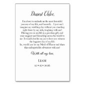 Carte de Proposition Demoiselle d'Honneur Bande de (Dos)