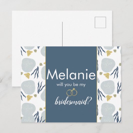 Carte de Proposition Demoiselle d'Honneur Dollar d (Devant / Derrière)