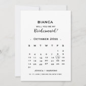 Carte de proposition des serviteurs du calendrier  (Devant)