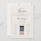 Carte de proposition d'information sur la palette (Dos)