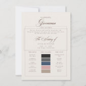 Carte de proposition d'information sur la palette (Dos)
