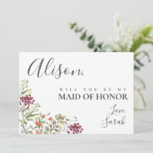 Carte de proposition du fleur sauvage Meadow Maid  (Debout devant)