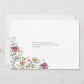 Carte de proposition du fleur sauvage Meadow Maid  (Dos)