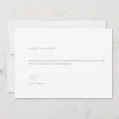 Carte de proposition d'une servante d'accueil Dust (Dos)