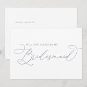 Carte de proposition d'une servante d'accueil Dust (Devant / Derrière)