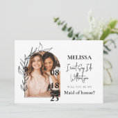 Carte de proposition d'une servante d'arche minima (Debout devant)