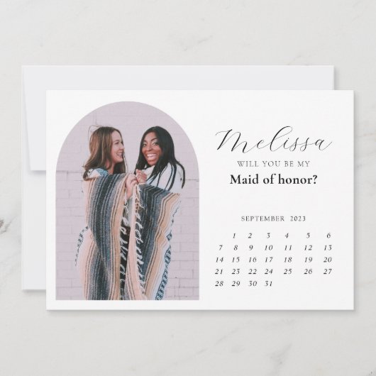 Carte de proposition d'une servante d'arche minima (Devant)