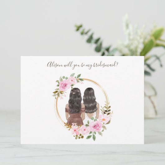 Carte de proposition d'une servante de couleur d'e (Debout devant)