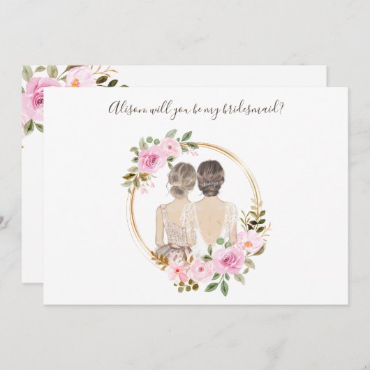 Carte de proposition d'une servante de couleur d'e (Devant / Derrière)