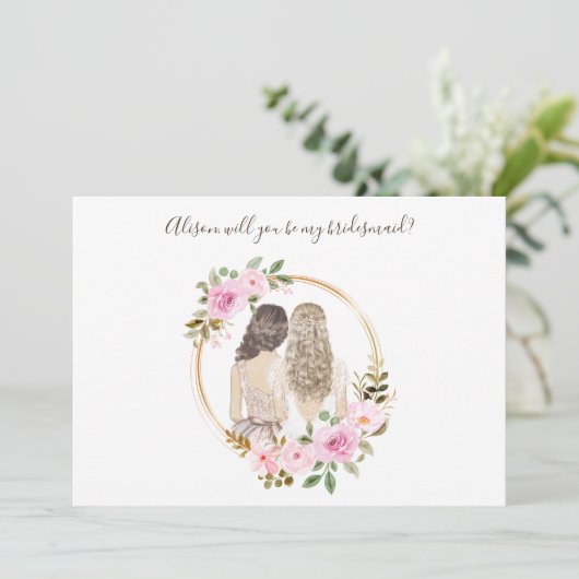 Carte de proposition d'une servante de couleur d'e (Debout devant)